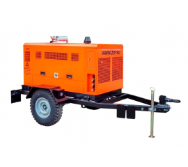 Винтовой дизельный компрессор ЗИФ-ПВ-10/1,2 на прицепе