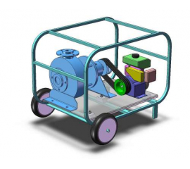 Бензиновая мотопомпа ТАНКЕР-К 24 для агресивных жидкостей