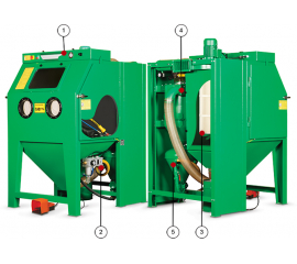 Пескоструйная камера (абразивоструйная кабина) CAB135Р напорного типа