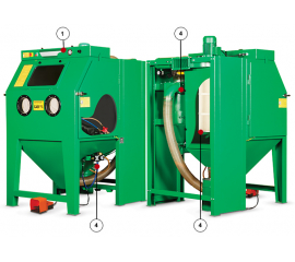 Пескоструйная камера (абразивоструйная кабина) CAB135S эжекторного типа