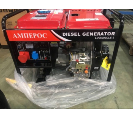 Дизельный трехфазный генератор Амперос LDG 7500CLE-3 с автозапуском