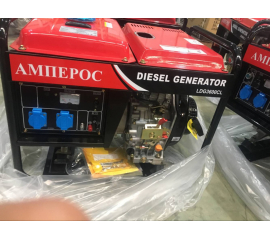 Дизельный однофазный генератор Амперос LDG 5000CLE с электростартером и аккумулятором