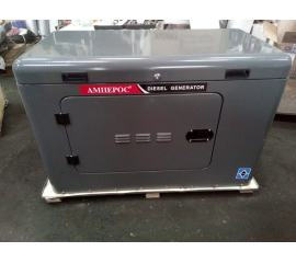 Дизельный трехфазный генератор АмперосС LDG 16500S-3 в шумозащитном кожухе