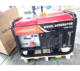 Дизельный однофазный генератор Амперос LDG 12E с автозапуском