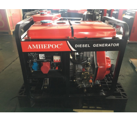Дизельный трехфазный генератор Амперос LDG 8500CLE-3 с автозапуском