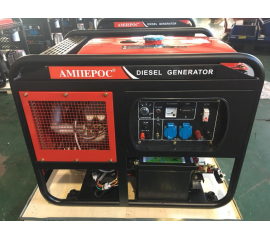 Дизельный трехфазный генератор Амперос LDG 15000E-3 с электростартером и аккумулятором