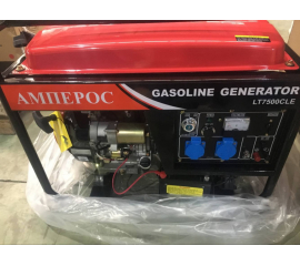 Бензиновый однофазный генератор Амперос LT 6500CLE с электростартером и аккумулятором