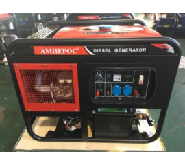 Дизельный трехфазный генератор Амперос LDG 16500E-3 с электростартером и аккумулятором