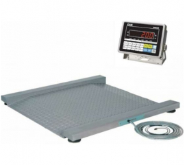 Платформенные весы CAS Геркулес - 05Т1 д (12х12) НЕРЖ пандусные на датчиках CAS BSS (IP67) и с индикатором CAS CI-200S