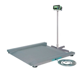 Платформенные весы CAS Геркулес - 1Т д (12х12) пандусные на датчиках CAS BSA и с индикатором CAS PDI