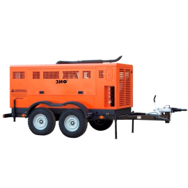 Винтовой дизельный компрессор ЗИФ-ПВ-28/1,0 на прицепе