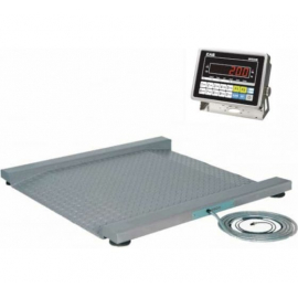 Платформенные весы CAS Геркулес - 05Т1 д (12х12) НЕРЖ пандусные на датчиках CAS BSS (IP67) и с индикатором CAS CI-200S
