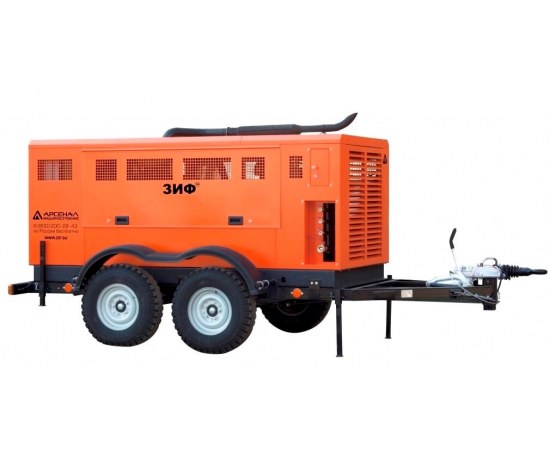 Винтовой дизельный компрессор ЗИФ-ПВ-30/1,0 на прицепе| Инмаркон