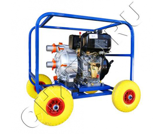 Дизельная мотопомпа ТАНКЕР-60СЗЖ.80 ДТ 7,8 кВт для сильнозагрязнённой воды