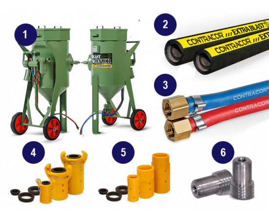 Комплект пескоструйного оборудования Contracor BlastPack-25