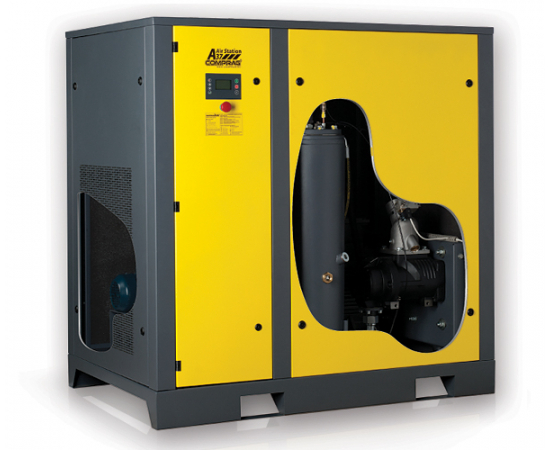 Компрессор винтовой электрический стационарный Comprag А-3708 в разрезе