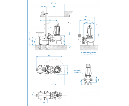 Насос погружной Dreno DNB 80-2/150 T