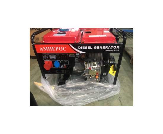 Дизельный трехфазный генератор Амперос LDG 7500CLE-3 с автозапуском