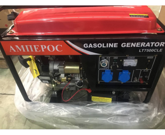 Бензиновый однофазный генератор Амперос LT 6500CLE с автозапуском