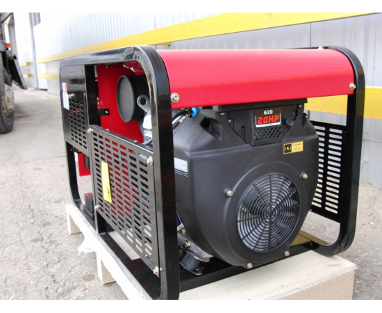 Бензиновый трехфазный генератор Амперос LT 12000ME-3 с электростартером и аккумулятором