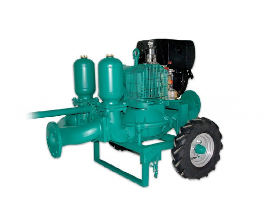 Бензиновая диафрагменная мотопомпа Caffini LIB/2-6_P58.5/AL-NBR/HondaGX390+T