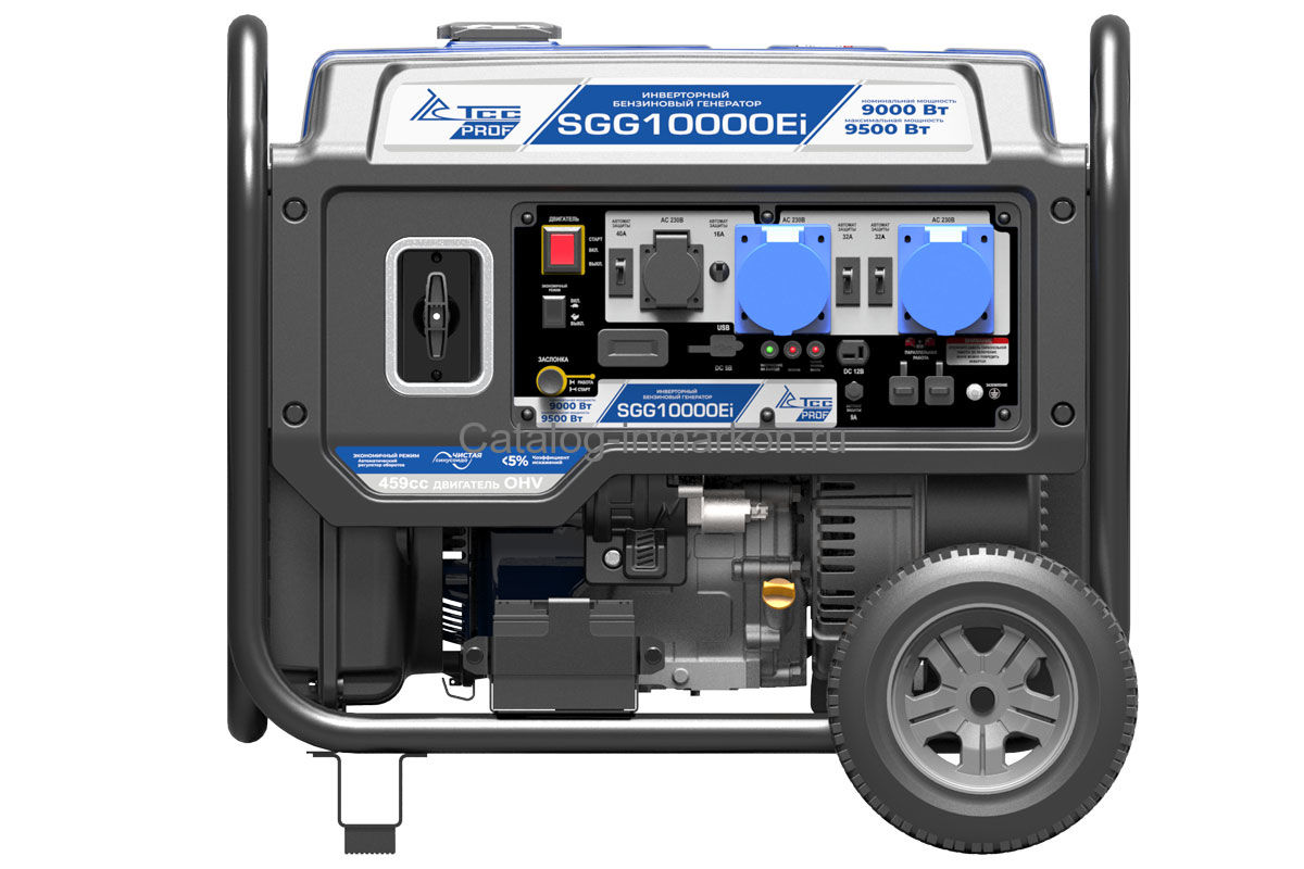 Бензогенератор инверторный SGG 10000Ei - цена, характеристики, видео, фото  - купить в Москве и РФ в Компании Инмаркон