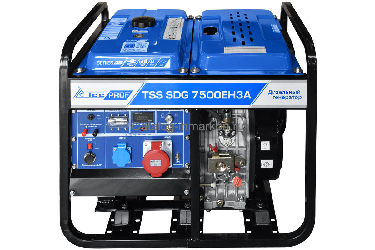 Дизель генератор TSS SDG 7500EH3A - цена, характеристики, видео, фото -  купить в Москве и РФ в Компании Инмаркон