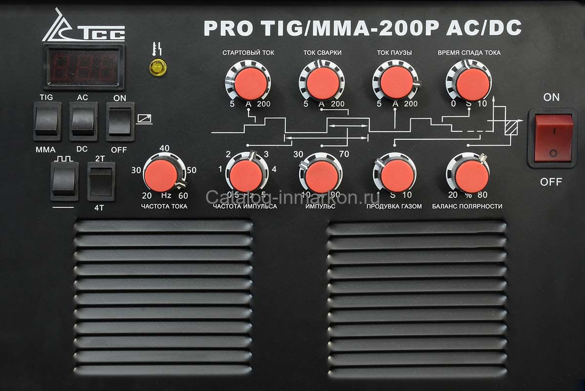 Аппарат TIG сварки алюминия TSS PRO TIG/MMA 200P AC/DC Digital, арт. 030078