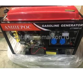 Бензиновый однофазный генератор Амперос LT 6500CLE с электростартером и аккумулятором