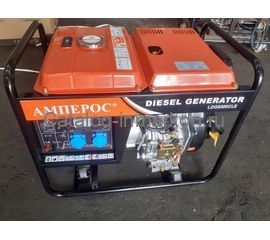 Дизельный однофазный генератор Амперос LDG 8500CLE с электростартером и аккумулятором