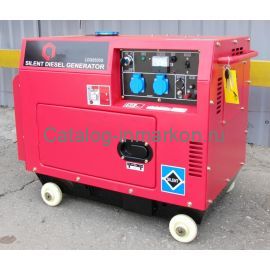 Дизельный однофазный генератор Амперос LDG 6000S в шумозащитном кожухе