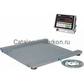 Платформенные весы CAS Геркулес - 03Т 1д (12х12) НЕРЖ пандусные на датчиках CAS BSS (IP67) и с индикатором CAS CI-200S