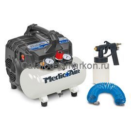Компактный безмасляный малошумный компрессор Fini Sanifico AirKit с   набором для проведения дезинфекции