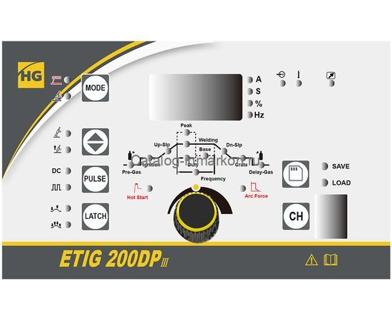 Сварочный аппарат для аргонодуговой сварки HUGONG ETIG 200DP III