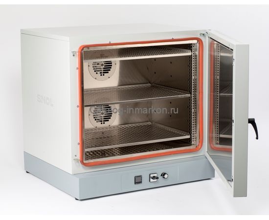 Лабораторный сушильный шкаф программируемый SNOL 220/300 с принудительной конвекцией и регулировкой вытяжки