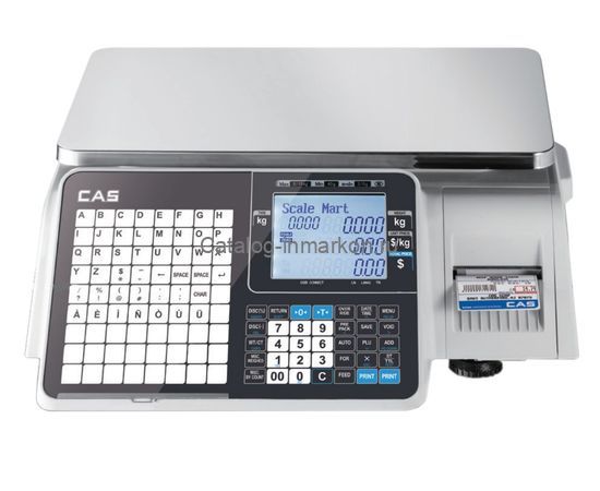 Торговые весы с печатью этикеток CAS CL-3000J-15B (TCP/IP)